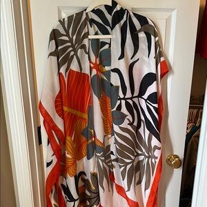 Tropical Leaf kimono Multicolor
